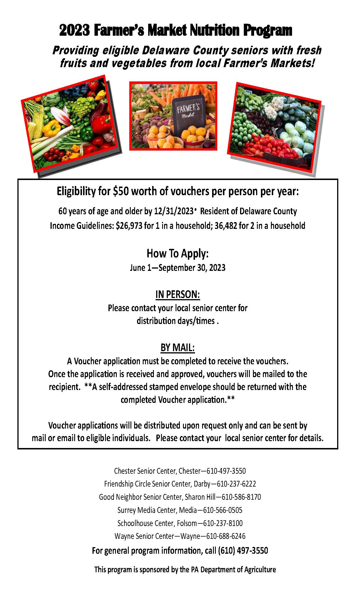 2023 Farmer's Market Nutrition Program
