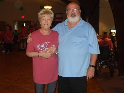 Geraldine Russell and Richard White at Wii Bowling