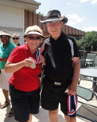 18 Hole golf medalists proud of their medals!