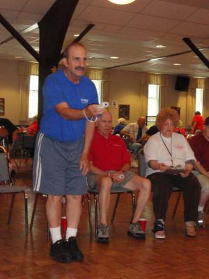 George Garifalos, of Upper Darby, hoping for a strike.