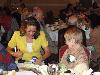 Lisa Thomas-Laury of Channel 6 News conducts an interview with Mae Verga,99, at the 2013 Delaware County Centenarian Luncheon.