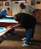 Junis McDonald and Eugene Allston competing in Men's Doubles Billiards.