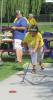 Barbara Lenzi, 68, of Media competes in Shuffleboard.