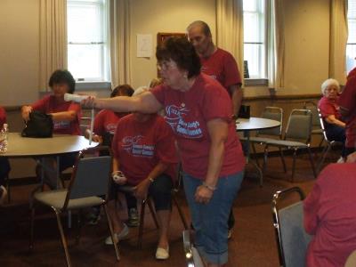 Wii Bowling at Redwood Community Center in Upland Park