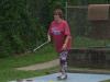 Elizabeth Hermansen competes in Shuffleboard at Ridley Township Swim Club