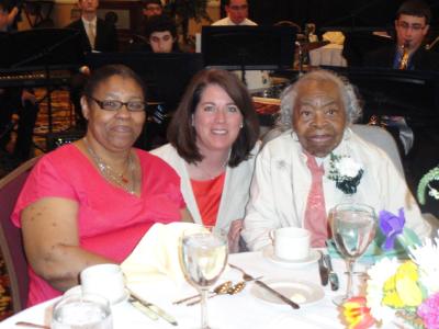 Council member, Colleen P. Morrone, with Mary Armstrong, 100.