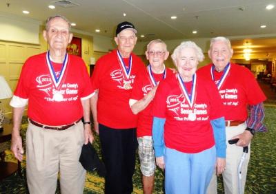 Shuffleboard medalists from Lima Estates