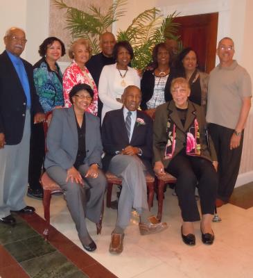 seated center: Louis Tucker, age 103