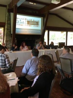 Panelists Theodore Culpepper of Horizon House, Kristy Kaczerski of Horizon House, Victoria Cesario of Another Good Day LLC, Gretchen D. Taylor-Womack of Community Action Agency of Delaware County, Glen Gamber, landlord