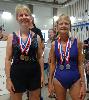 Jayne Milke and Mary Anne Nestor-Swimming medalists