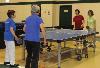Tatiana Ivauova, Ying Wu, Lucyle Pollock and Yuping Huang compete in Women's Doubles Table Tennis.