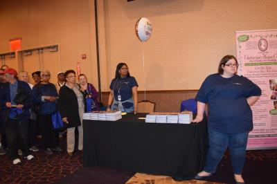 Guests wait the arrival of Lisa Thomas-Laury.