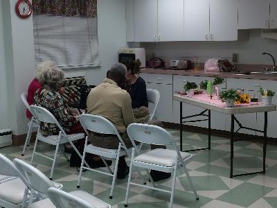 Care Receivers participate in Storytelling at the Caregiver Academy 2015 Spring Series. Class instructor was Certified Recreational Therapist, Frannie Schmerling. 