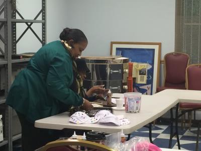 Chester Senior Center Program Coordinator, Vicky, and care receiver, Bernice Sanders