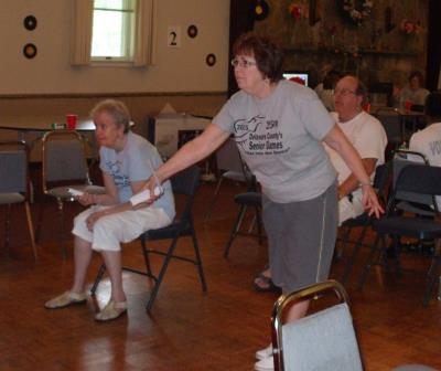 Wii Bowling at Redwood Community Center, Upland Park